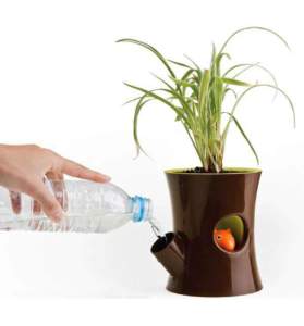 annaffiare le piante vaso a riserva d'acqua